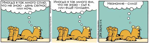 Russian Garfield comic